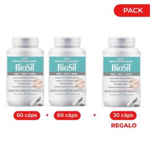 BioSil - Pack 2 BioSil x 60 cáps. + GRATIS 1 BioSil x 30 cáps